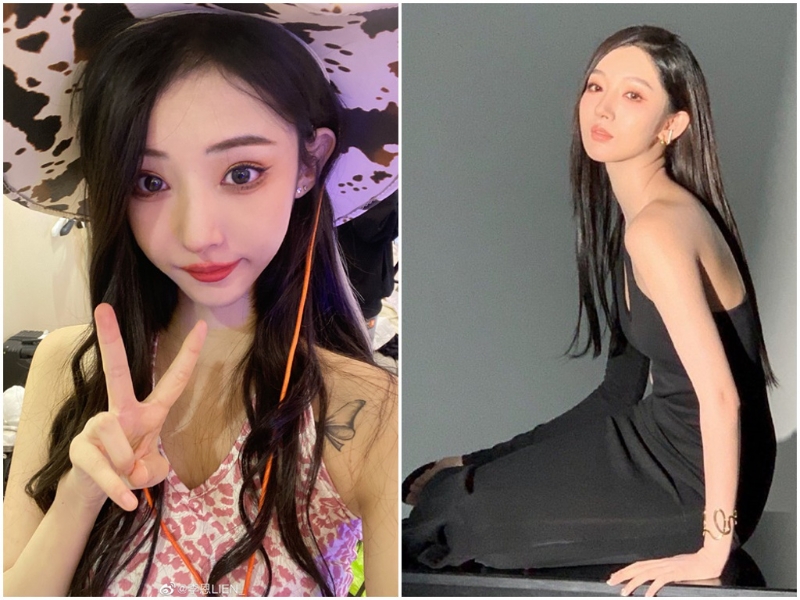 李恩（左）和都美竹曾是閨密，鬧翻後，李恩決定當吳亦凡二審的證人，試圖揭開都美竹的謊言。（圖／微博@李恩、都美竹）