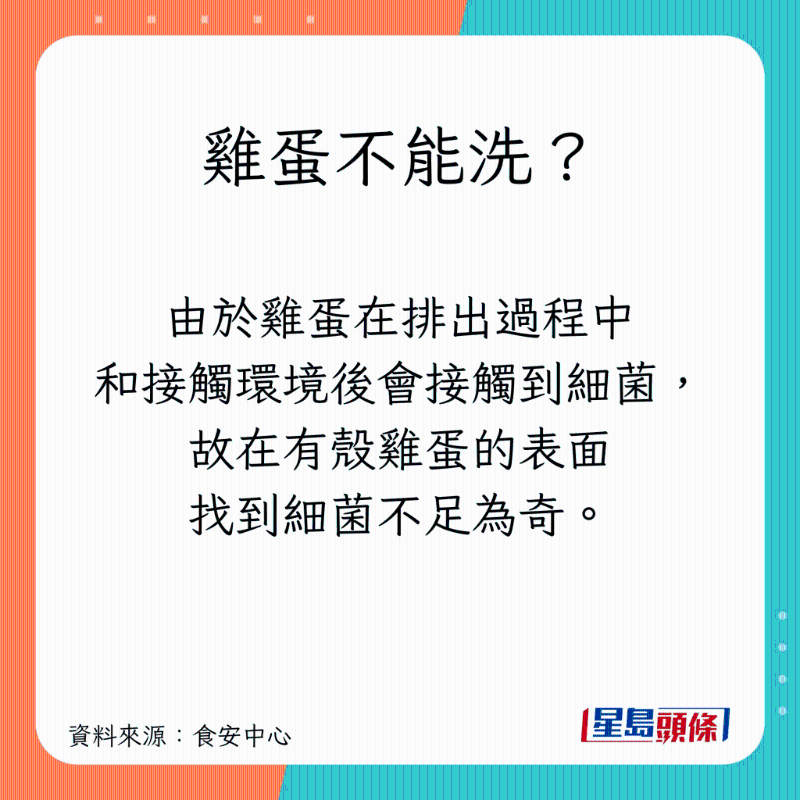 雞蛋不能洗？