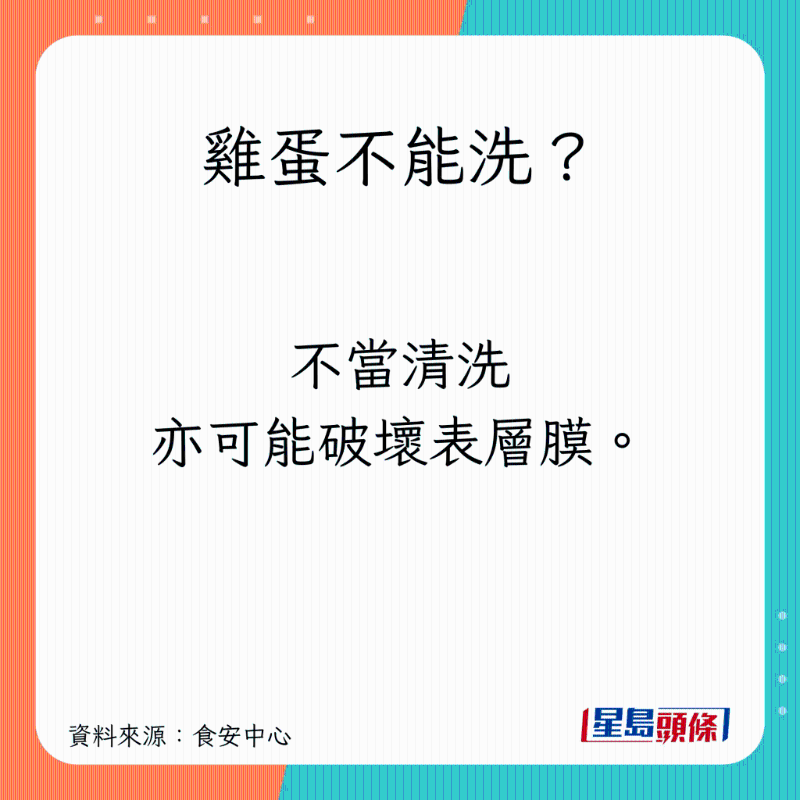 雞蛋不能洗？