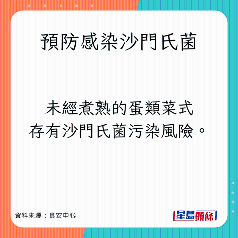 預防感染沙門氏菌