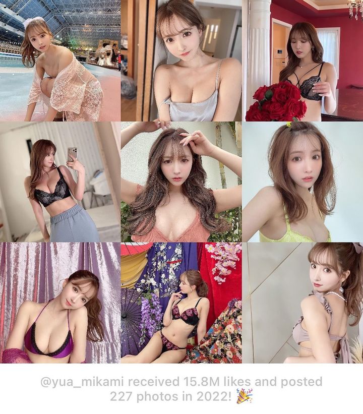 三上悠亞去年IG最多點贊的照片，幾乎全是性感相。