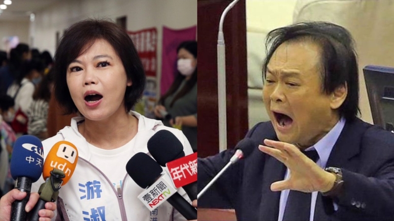 游淑慧(左)王世堅(右) 游淑慧(左)王世堅(右)