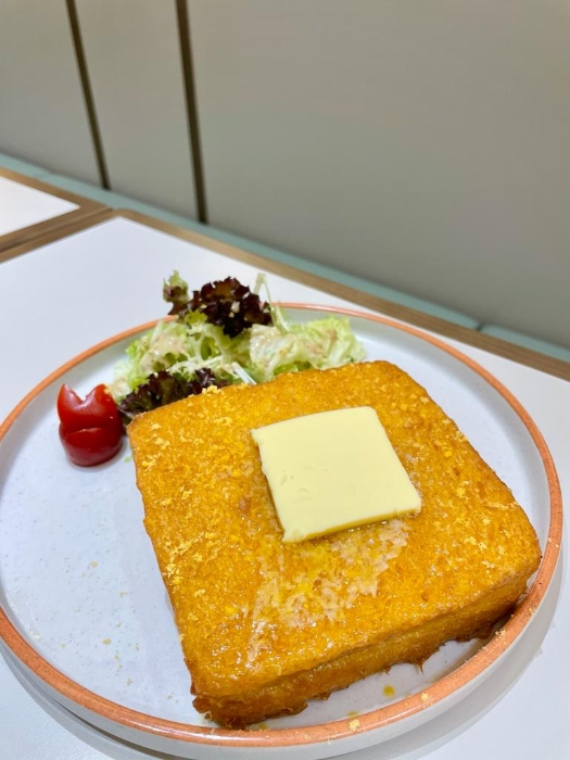 咸蛋黃奶黃流心厚多士