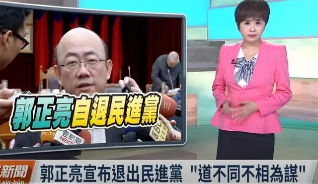 郭正亮宣布退出民進黨:道不同不相為謀 郭正亮宣布退出民進黨:道不同不相為謀