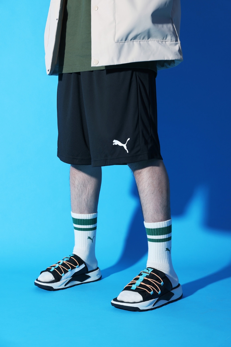 涼鞋2023|RS-Slide 2涼鞋/$499/Puma，鞋面結合輕巧的厚底鞋牀及透氣網布，以山系幼繩點綴，營造對比視效。