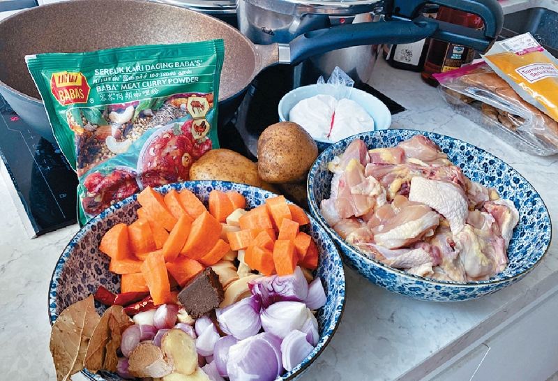 娘惹咖喱雞材料