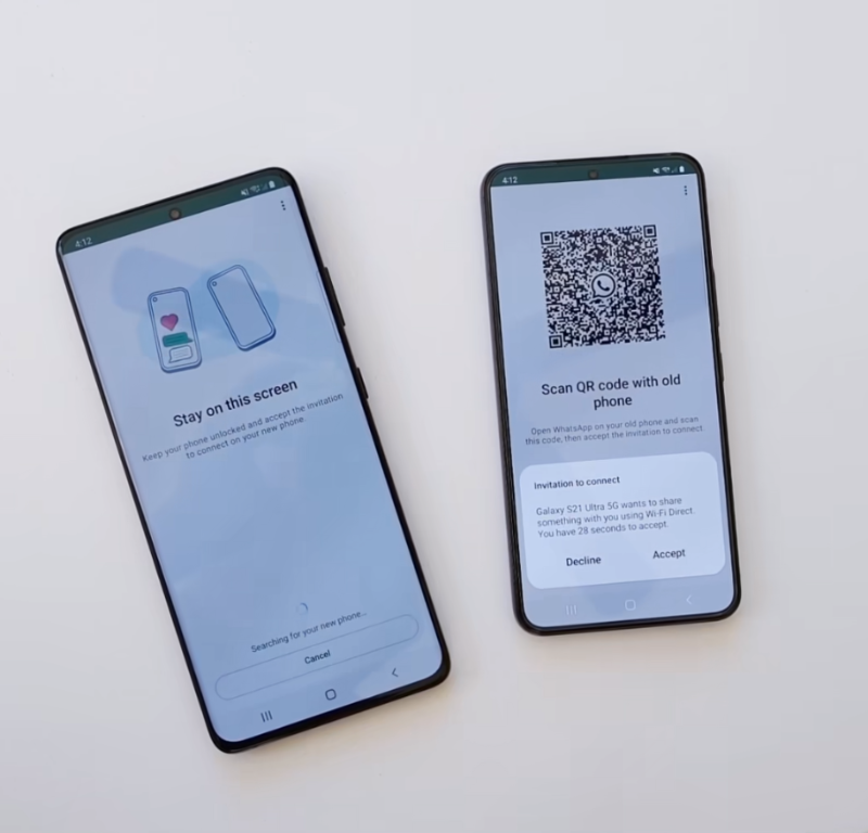 舊手機將彈出通知