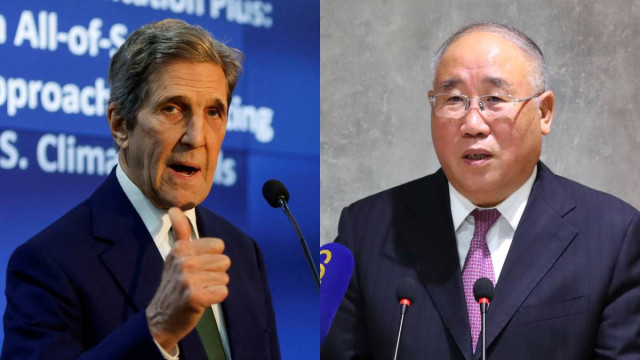 克里早上與解振華會面。