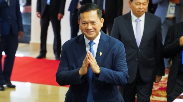 洪瑪奈獲國會正式確認為柬埔寨新首相。 路透社