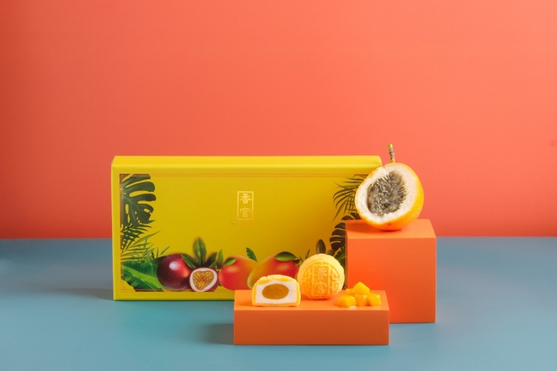 香宮芒果芝士熱情果冰皮月餅 香宮芒果芝士熱情果冰皮月餅