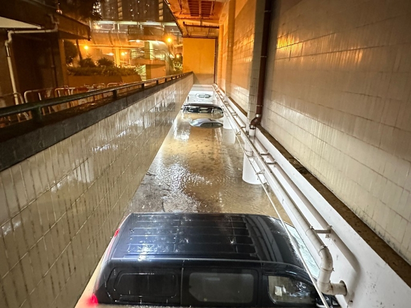 停車場水浸 停車場水浸