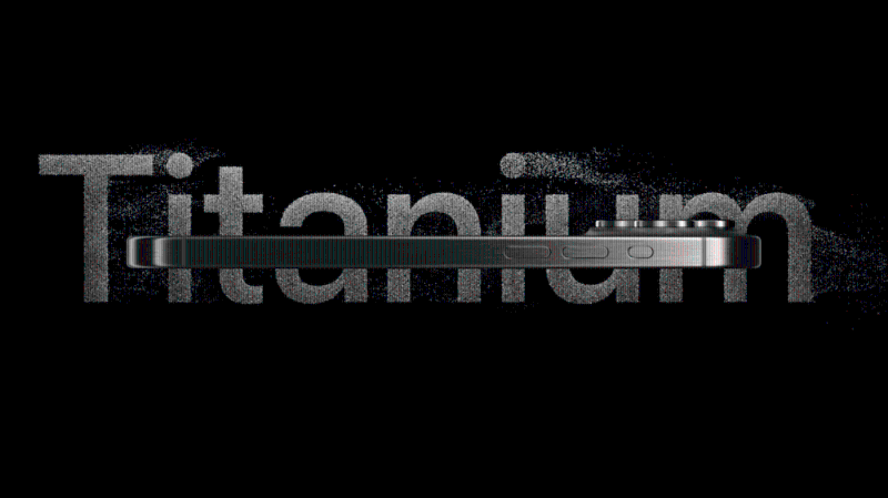 iPhone 15 Pro改用全新圓弧形鈦金屬邊框及更堅硬的玻璃，當中鈦金屬采用航天級數，堅固得來不失輕盈，且令機身重量有所減少。