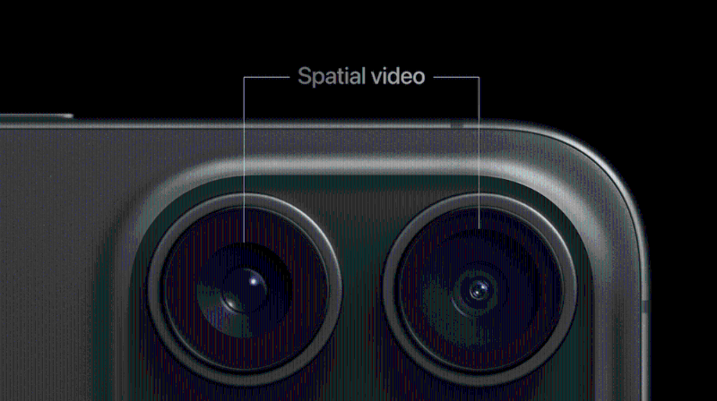 iPhone 15 Pro支持Spatial Video拍攝，并分享至稍后推出的Apple Vision Pro。