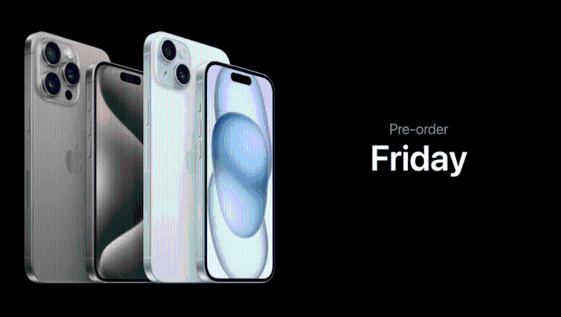 iPhone 15 Pro及iPhone 15 Pro Max本周五開始接受預訂，9月22日賣街
