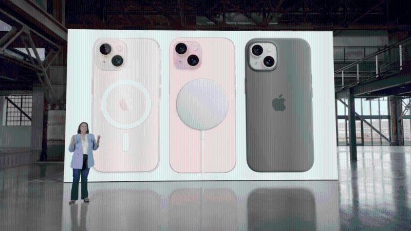 iPhone 15及iPhone 15 Plus繼續支持MagSafe。