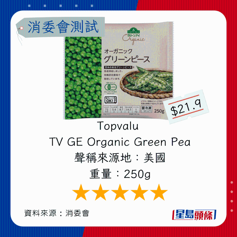 Topvalu オーガニックグリーンピース(TV GE Organic Green Pea) Topvalu オーガニックグリーンピース(TV GE Organic Green Pea)