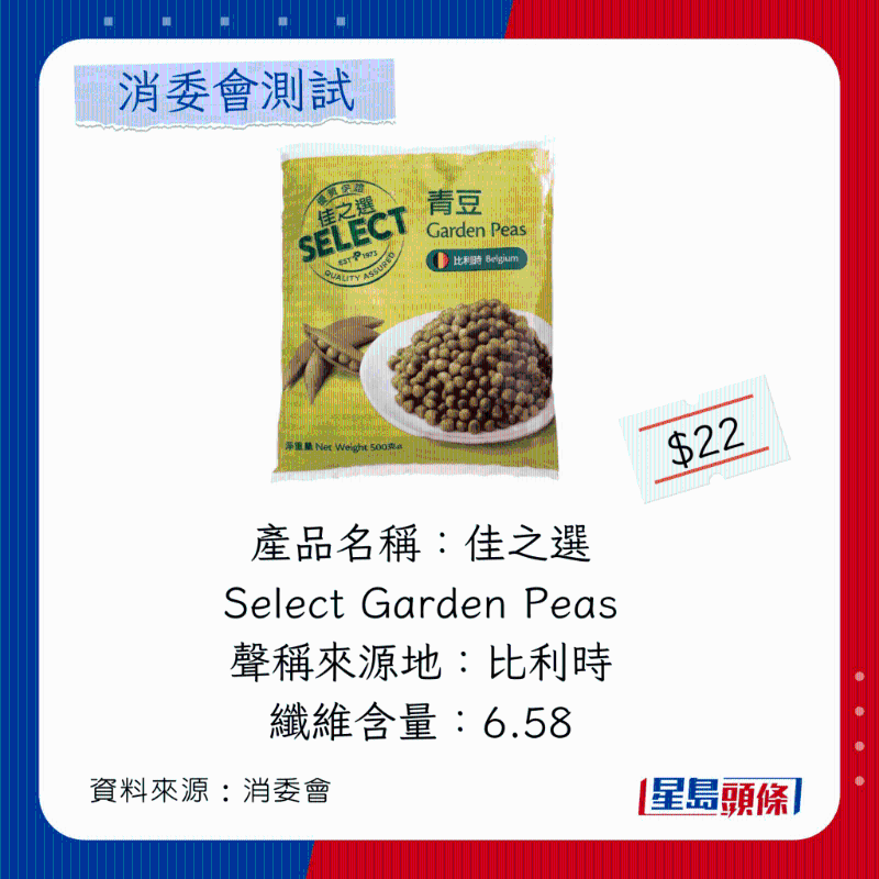 佳之選Select Garden Peas 佳之選Select Garden Peas