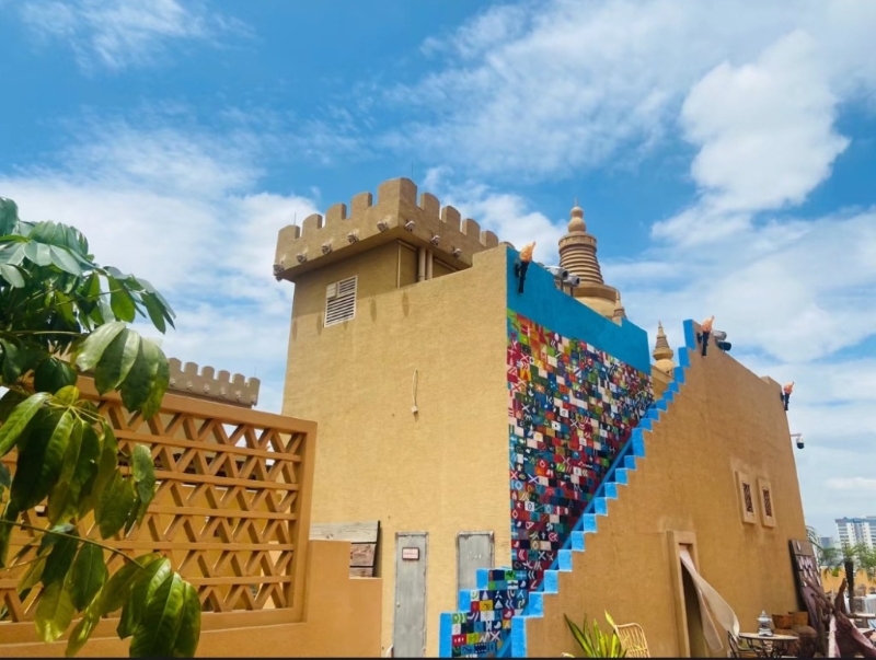 廣州好去處2023｜5. 大漠幻城　大漠主題餐廳據說花費2000多萬，佔地面積9000平方米。（小紅書@小雪）