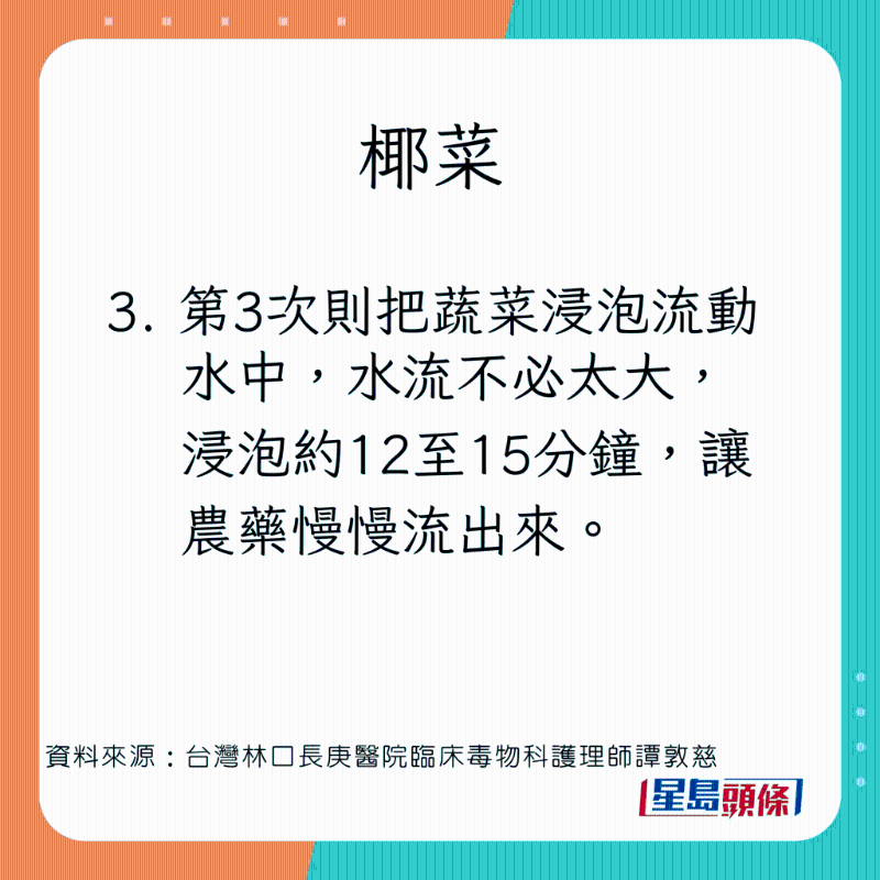 椰菜清洗步驟