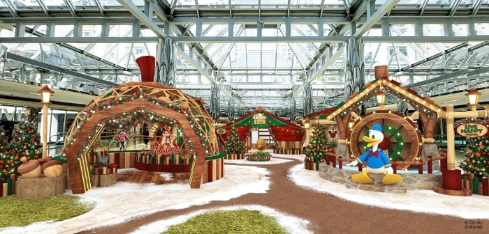 太古城中心今年圣誕與迪士尼攜手合作，以“綠色圣誕”作主題。