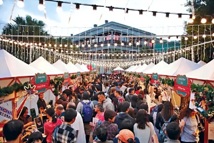 圣誕市集。