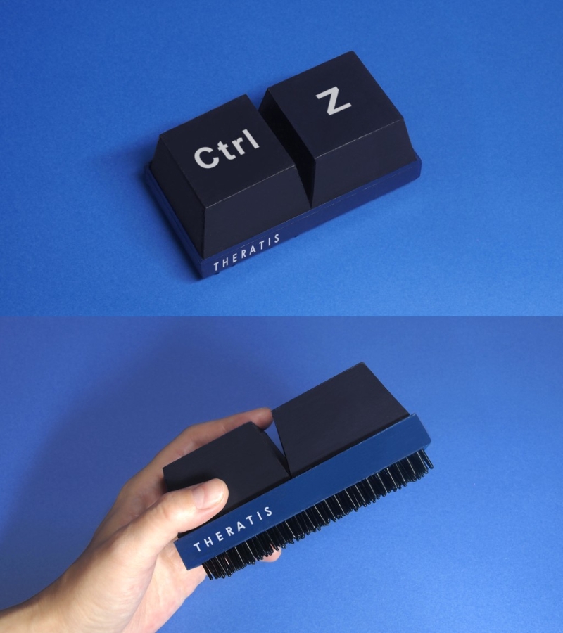 日本創意商品概念設計師ミチル創作向來古靈精怪，如早前設計出按鍵造型洗頭刷。