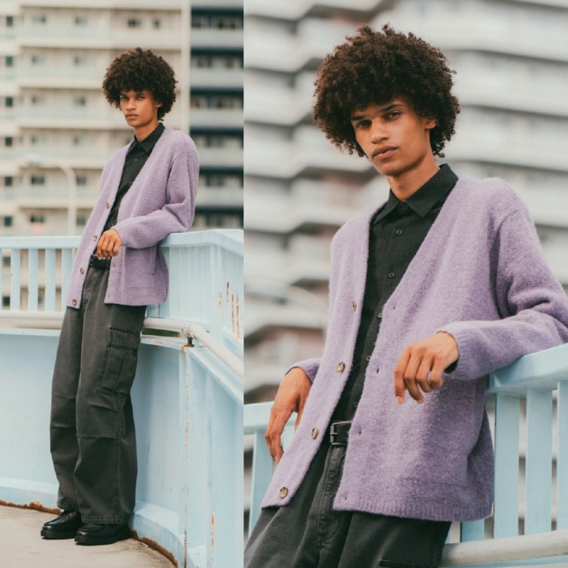 男女裝人氣秋冬服飾，Brushed yarn cardigan $249、