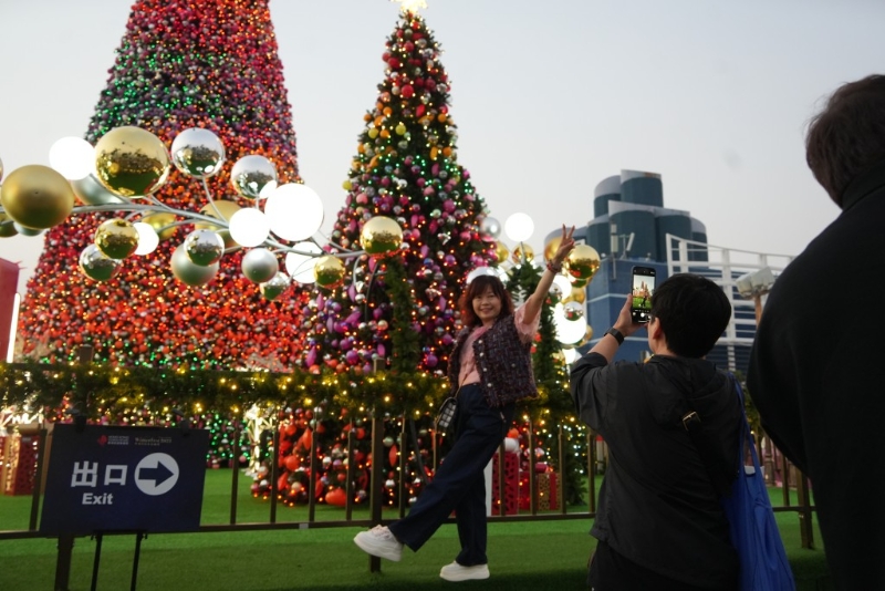 不少市民在附近觀賞景色及拍照。 吳艷玲攝