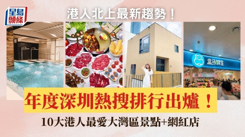 港人最愛大灣區景點+網紅店排行榜2023出爐！Yahoo熱搜6大深圳商場上榜 山姆超市排第幾？港人北上成趨勢！