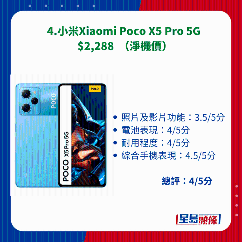 4.小米Xiaomi Poco X5 Pro 5G 4.小米Xiaomi Poco X5 Pro 5G