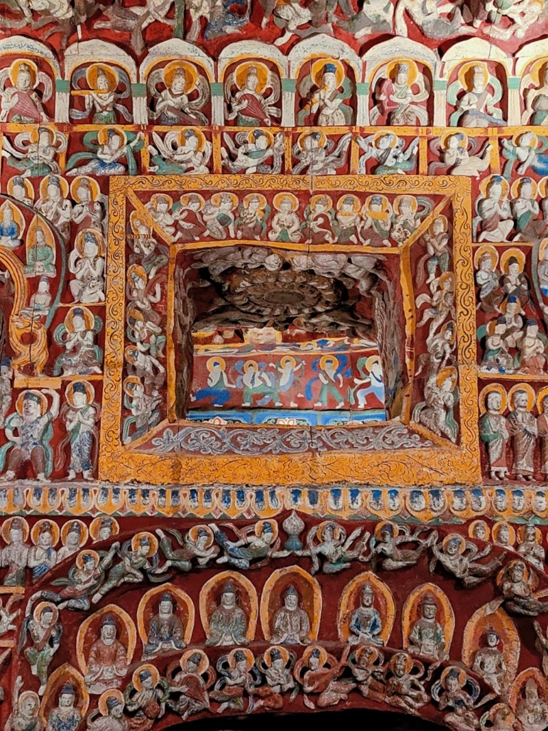 第12窟音樂窟全景3D復原(圖片來源:小紅書) 第12窟音樂窟全景3D復原(圖片來源:小紅書)