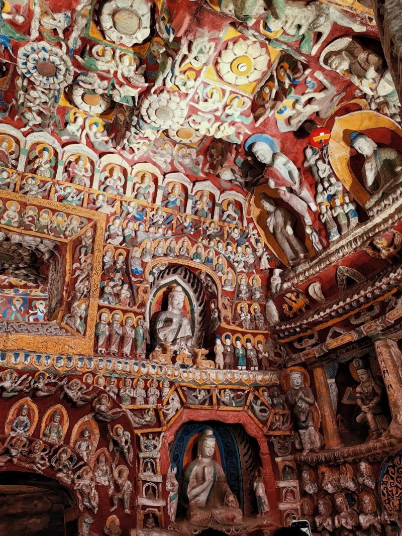 在展館一樓及二樓均有云岡石窟展(圖片來源:小紅書) 在展館一樓及二樓均有云岡石窟展(圖片來源:小紅書)