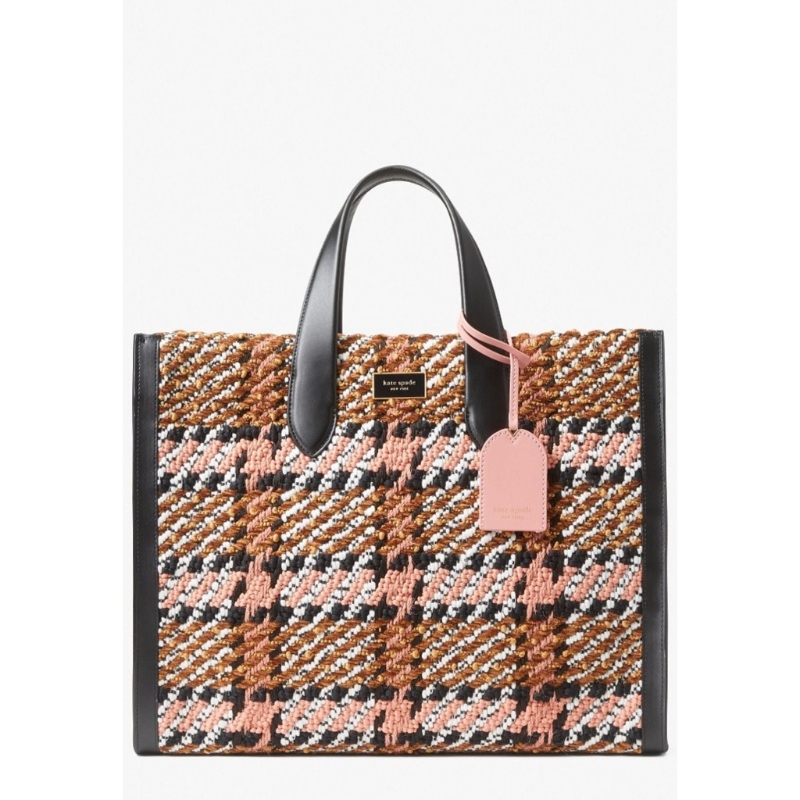 Women Manhattan Plaid Large Tote - Pink Multi:$960(原價$4,000) Women Manhattan Plaid Large Tote - Pink Multi:$960(原價$4,000)