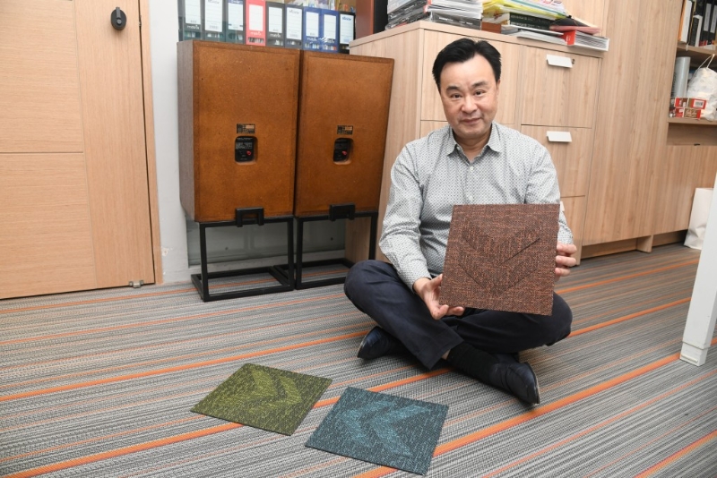 專營高級建材超過20年的JIBPOOL，其創辦人Eddy Wong近年亦致力引入可持續發展的地墊產品，以減少對環境的負擔。