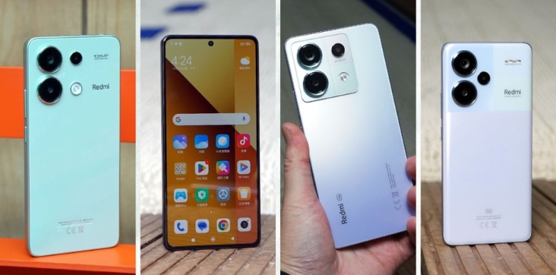 Redmi Norte 13系列4款型號分別Note 13、Note 13 5G、Note 13 Pro及Note 13 Pro+。