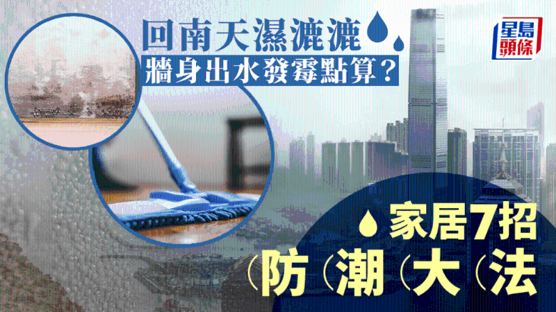 回南天濕漉漉，墻身出水發霉？家居7招防潮大法，附消委會推介抽濕機、吸濕劑