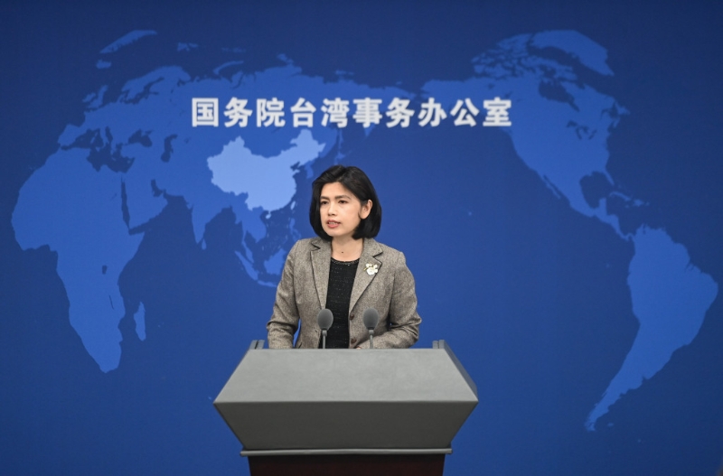 國臺辦發言人朱鳳蓮。新華社資料圖