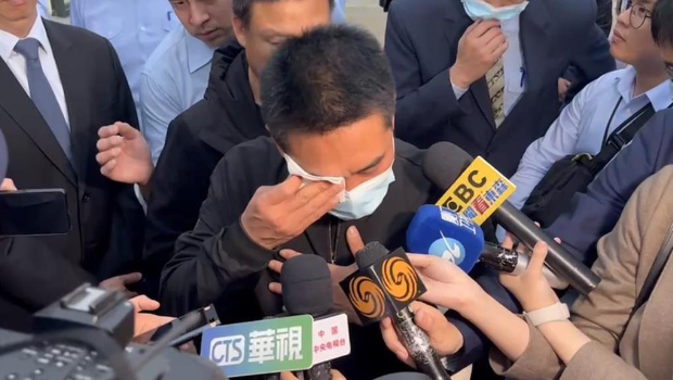 死者家屬今日到金門處理親人后事。