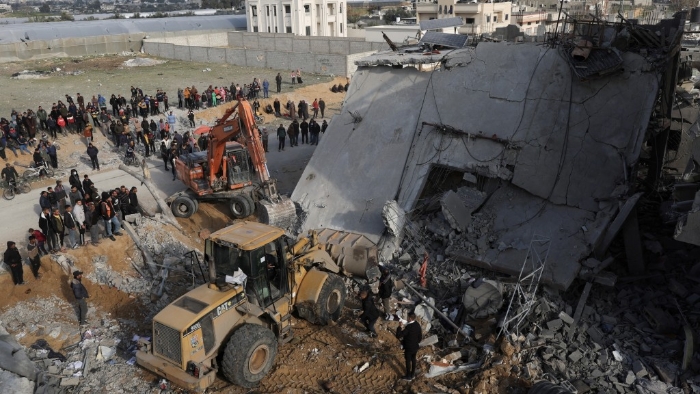 開戰3個多月，加沙多處被炸成頹垣敗瓦。