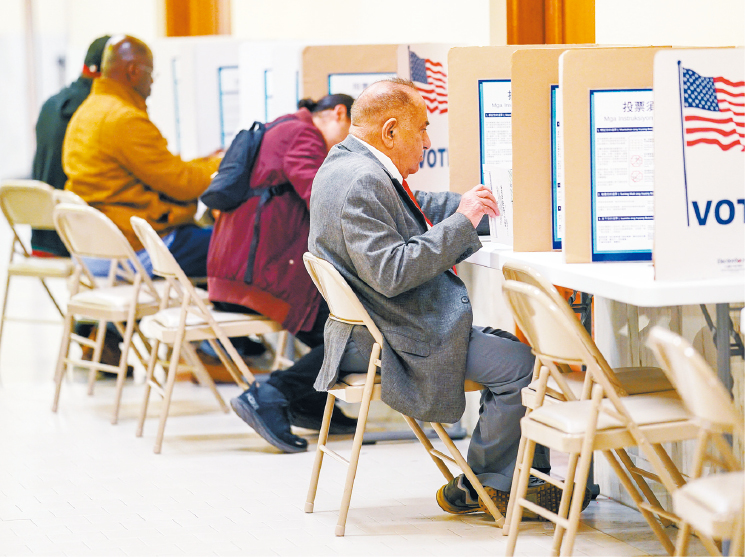 舊金山總統初選投票現場 舊金山總統初選投票現場