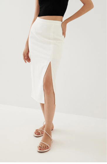 Love, Bonito的Alissa白色半截裙 Love, Bonito的Alissa白色半截裙