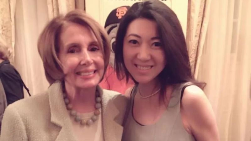 方芳與美國眾議院前議長佩洛西 方芳與美國眾議院前議長佩洛西