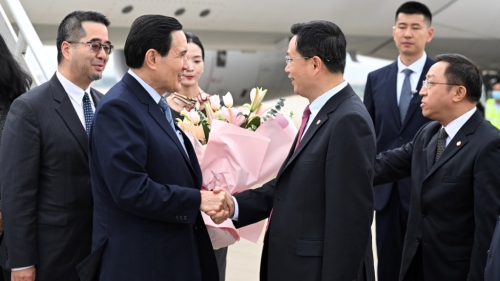 馬英九抵達廣東 馬英九抵達廣東