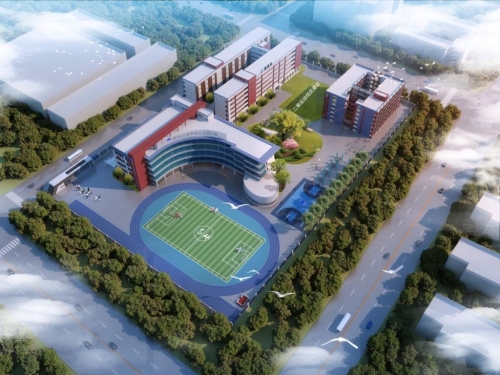 德萃港人子弟中學（寄宿校區）校舍設計圖。 德萃提供