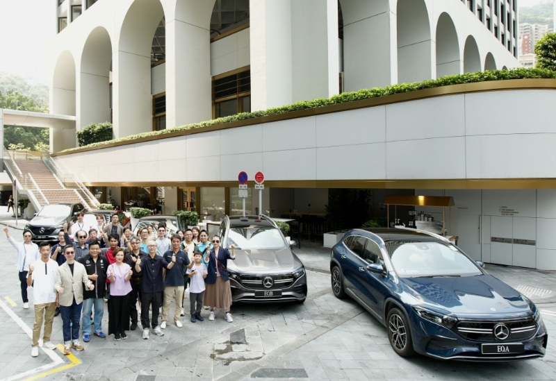 2024 Cars &Coffee 平治純電動車早餐品鑒會4月13日于中環 The Murray Hotel， Hong Kong（美利酒店）舉行。