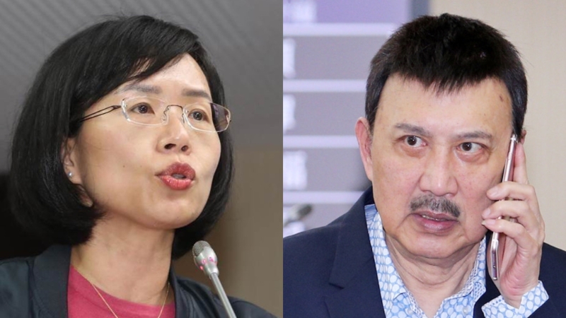 “立委”蘇巧慧(左)及前“立委”余天(右) “立委”蘇巧慧(左)及前“立委”余天(右)