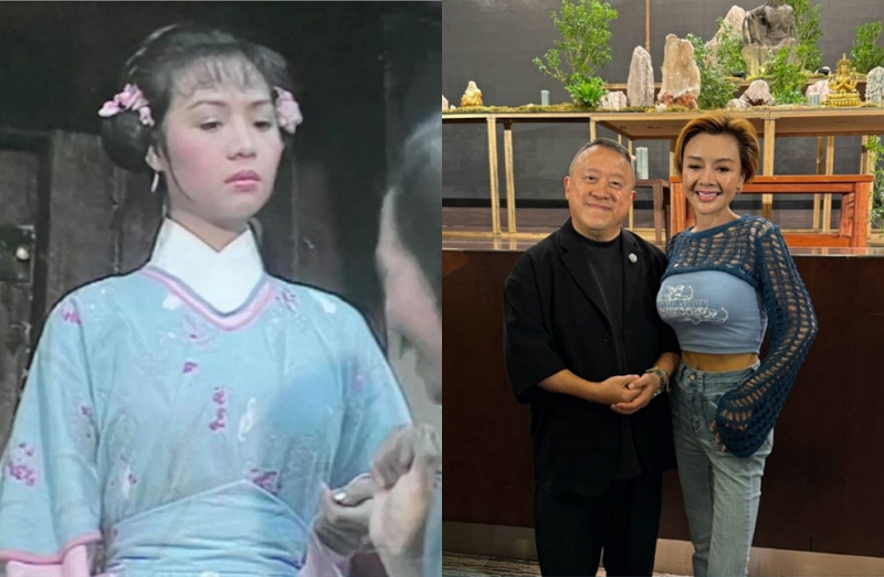 葉子楣19歲平胸照被挖出，隆胸傳聞又引起網友討論。