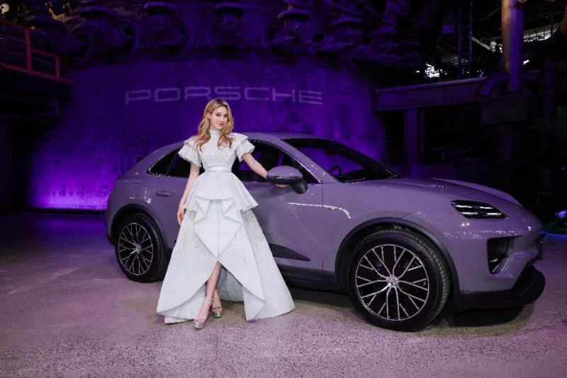 保時捷Porsche新晉代言人谷愛凌是女子自由式滑雪運動員，她替全新電動Macan站臺宣傳。