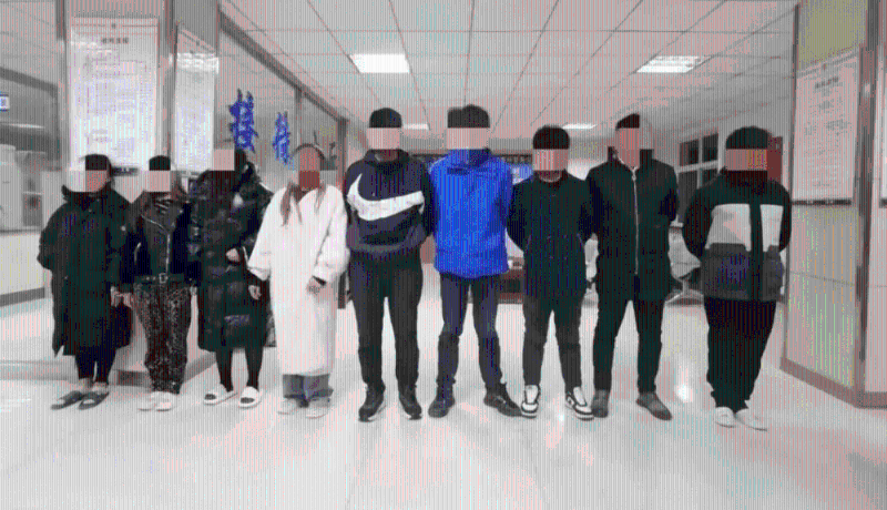 賣淫集團主要犯罪嫌疑人5名，賣淫嫖娼人員11名。