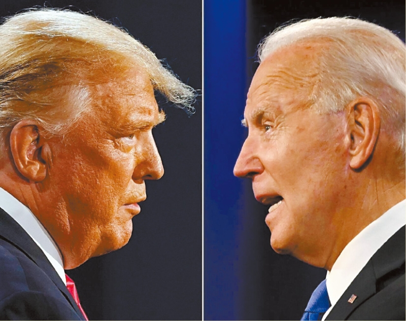 特朗普與拜登競選總統大選